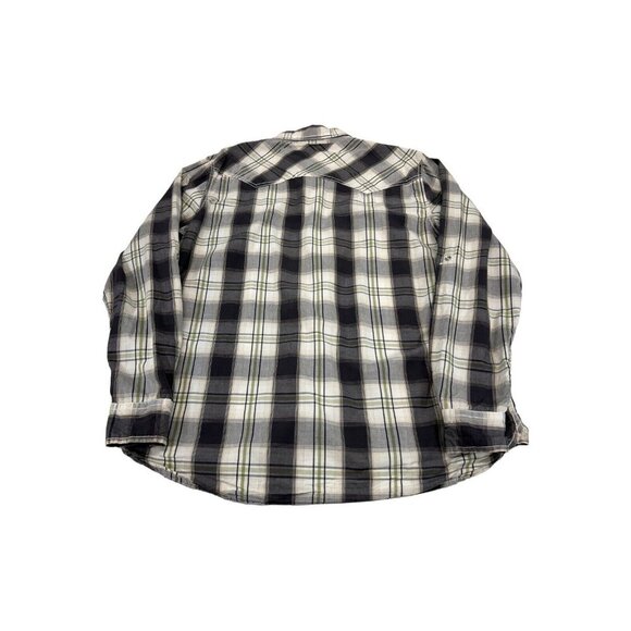 Supply Company Shirt Mens Size L Plaid Pearl‎ Snap Short Sleeve Western Cowboy - Picture 2 of 5